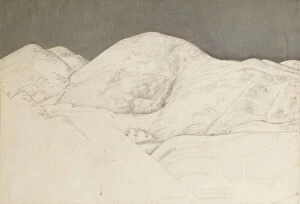 Bernard John Partridge Gallery: Landscape Study for Santisima Trinita, c.1924 (pencil & oil on paper)