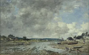 Landscape with washerwomen, 1873 (oil on canvas) Landscape with washerwomen, 1873 (oil on canvas)