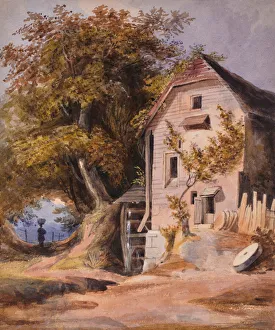 Landscape with watermill, 1810-65 (Watercolour) Landscape with watermill, 1810-65 (Watercolour)