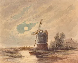 Landscape with Windmill, 1810-65 (Watercolour) Landscape with Windmill, 1810-65 (Watercolour)