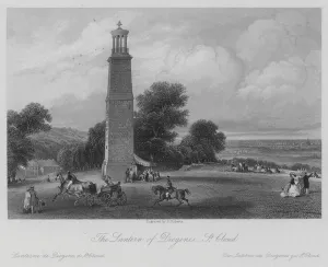 Thomas (after) Allom Gallery: The Lantern of Diogenes, St Cloud (engraving)