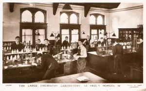 The large chemistry laboratory of St Paul's School (b/w photo) The large chemistry laboratory of St Paul's School (b/w photo)