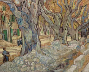 Impasto Gallery: The Large Plane Trees, or Road Menders at Saint-Remy, 1889 (oil on fabric)
