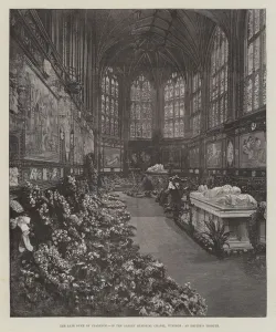 The late Duke of Clarence, in the Albert Memorial Chapel, Windsor The late Duke of Clarence, in the Albert Memorial Chapel, Windsor