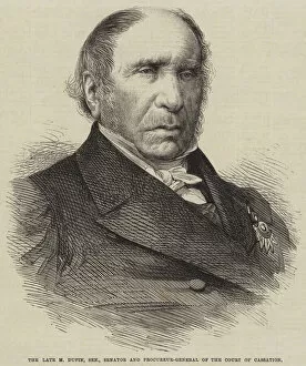 The late M Dupin, Senior, Senator and Procureur-General of the Court of Cassation (engraving)