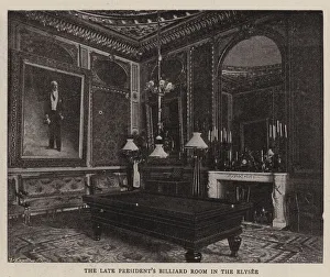 The Late President's Billiard Room in the Elysee (b/w photo) The Late President's Billiard Room in the Elysee (b/w photo)