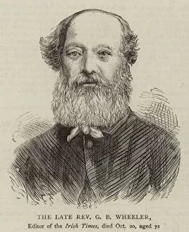 The Late Reverend G B Wheeler (engraving)
