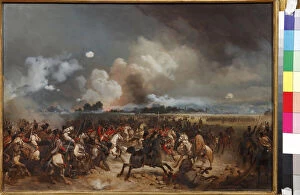 L'attaque des hussards lors de l'assaut de Varsovie (Pologne) en septembre 1831