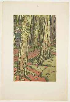 Henri Riviere Gallery: Lavoir sous bois a Loguivy, 1894
