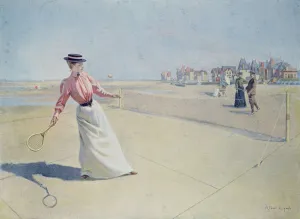 Lawn Tennis on the Normandy Coast (colour litho) Lawn Tennis on the Normandy Coast (colour litho)