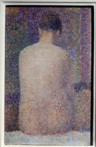 Back Laying Painting by Georges Seurat (1859-1891) 1887 Sun Back Laying Painting by Georges Seurat (1859-1891) 1887 Sun