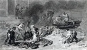 The Laying of the Water-Main in Tottenham Court Road, 1834 (watercolour on paper) The Laying of the Water-Main in Tottenham Court Road, 1834 (watercolour on paper)