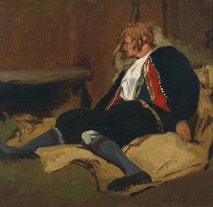 Laying Wounded, Setesdal, 1866 (oil on canvas) Laying Wounded, Setesdal, 1866 (oil on canvas)
