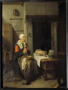 Le benedicite Painting by Quinringh (Quiringh) Gerritsz Van Brekelenkam (1620-1668 Le benedicite Painting by Quinringh (Quiringh) Gerritsz Van Brekelenkam (1620-1668
