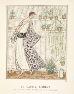 Le Cactus Epineux, from a Collection of Fashion Plates, 1922 (pochoir print) Le Cactus Epineux, from a Collection of Fashion Plates, 1922 (pochoir print)