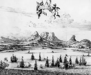 Le Cap de Bonne Esperance, 1727 (engraving) Le Cap de Bonne Esperance, 1727 (engraving)