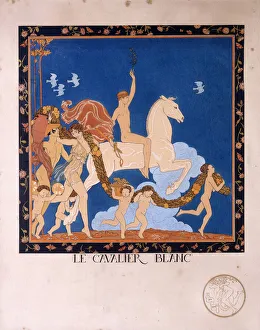 Titled Gallery: Le Cavalier Blanc, 1912 (colour etching)