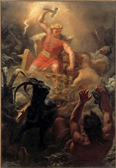 Le combat de Thor (Tor) avec les Geants - Thor's Fight with the Giants - Winge