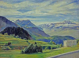Le Dent du Midi from Leysin, Switzerland (oil on canvas) Le Dent du Midi from Leysin, Switzerland (oil on canvas)