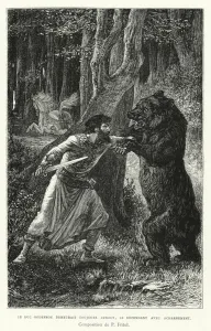 Le Duc Godefroy Demeurait Toujours Debout, Se Defendant Avec Acharnement (engraving) Le Duc Godefroy Demeurait Toujours Debout, Se Defendant Avec Acharnement (engraving)