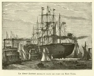 Le Great Eastern Entrant Dans Le Port De New-York (engraving) Le Great Eastern Entrant Dans Le Port De New-York (engraving)