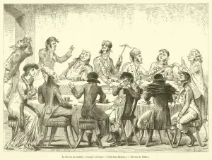 Le Jeu de la roulette, estampe satirique, Collection Hennin (engraving) Le Jeu de la roulette, estampe satirique, Collection Hennin (engraving)