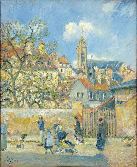 Blue Skies Gallery: Le Parc aux Charrettes, Pontoise, 1878 (oil on canvas)
