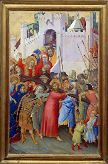 Le portement de croix Painting on wood by Simone Martini (ca. 1284-1344) Dim Le portement de croix Painting on wood by Simone Martini (ca. 1284-1344) Dim