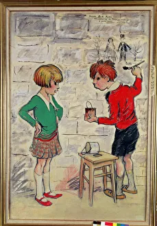 Le Poulbots aux Graffiti, 1932 (oil on canvas) Le Poulbots aux Graffiti, 1932 (oil on canvas)