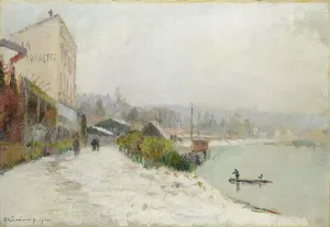 Le Seine au Bas-Meudon, Temps de neige, 1900 (oil on canvas) Le Seine au Bas-Meudon, Temps de neige, 1900 (oil on canvas)