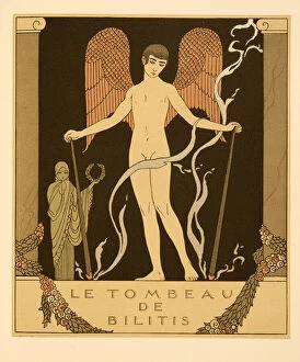 Bilitis Gallery: Le Tombeau de Bilitis, illustration from Les Chansons de Bilitis, by Pierre Louys, pub