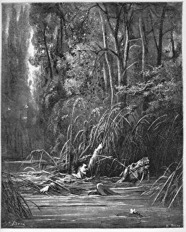 Drowning Gallery: Le torrent et la riviere - The torrent and the river - from Fables'
