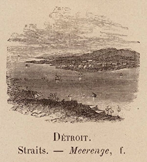 Le Vocabulaire Illustre: Detroit; Straits; Meerenge (engraving)