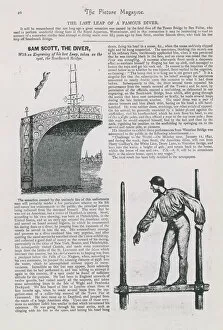 Picture Magazine Gallery: The Last Leap of a Famous Diver (engraving)
