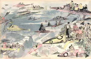 Leaving the Opera in the year 2000 (colour litho) Leaving the Opera in the year 2000 (colour litho)