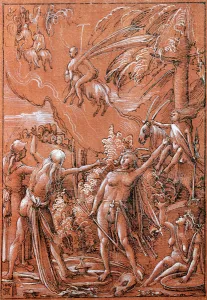 Leaving for the Sabbath, 1506 (pen & ink and gouache on paper) Leaving for the Sabbath, 1506 (pen & ink and gouache on paper)