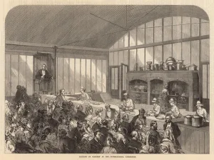 Lecture on cookery at the International Exhibition (engraving) Lecture on cookery at the International Exhibition (engraving)