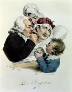 Leeches, engraved by Delpech, 1827 (colour litho) Leeches, engraved by Delpech, 1827 (colour litho)