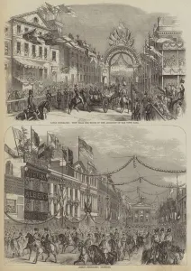 Briggate Gallery: Leeds Decorated (engraving)