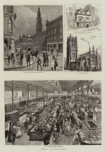 Briggate Gallery: Leeds (engraving)