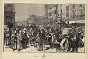 Briggate Gallery: Leeds on a Market Day (engraving)