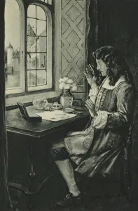 Leeuwenhoek the Microscope Man discovers the Microbe (litho) Leeuwenhoek the Microscope Man discovers the Microbe (litho)