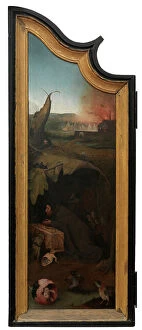Hieronymus Bosch Gallery: Left panel of the Triptych of Job, c.1500-24 (oil on panel)