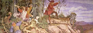 The legend of the founding of the Wartburg: Wartberg, you shall be a castle for me, 1854 (fresco) The legend of the founding of the Wartburg: Wartberg, you shall be a castle for me, 1854 (fresco)