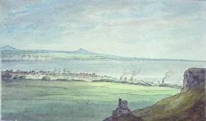 Leith, with Kirkaldy on the coast of Fifeshire (watercolour) Leith, with Kirkaldy on the coast of Fifeshire (watercolour)