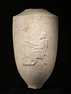 Lekythos, c.375-350 BC (Pentablic marble)