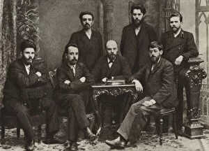 Lenin with a group of members of the St Petersburg League of Struggle for the Emancipation of the Working Class