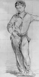 Leon Koelin Leenhof (1852-1927) son of Edouard Manet, drawing by Edouard Manet, c. 1865 Leon Koelin Leenhof (1852-1927) son of Edouard Manet, drawing by Edouard Manet, c. 1865
