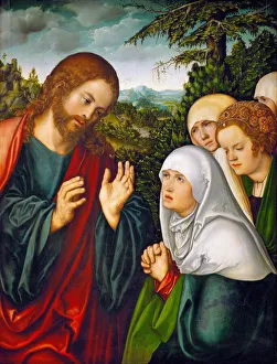 Les adieux du Christ a sa mere - Christ's farewell to the holy women - Lucas Cranach Les adieux du Christ a sa mere - Christ's farewell to the holy women - Lucas Cranach