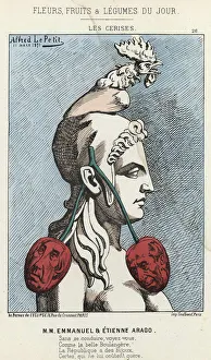 Les Cherry: caricature on MM Emmanuel and Etienne Arago - ill Les Cherry: caricature on MM Emmanuel and Etienne Arago - ill